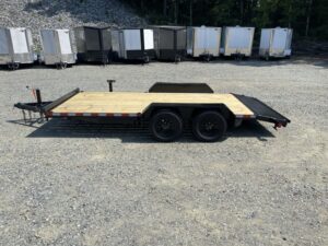 2025 Nolan 7x16 Car Hauler Trailer Wood Deck 7K GVWR -
