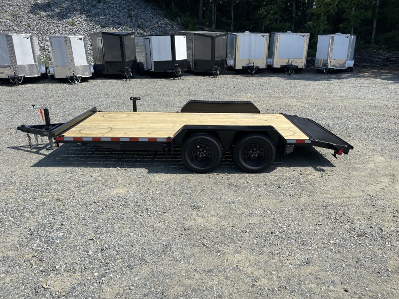 2025 Nolan 7x16 Car Hauler Trailer Wood Deck 7K GVWR -