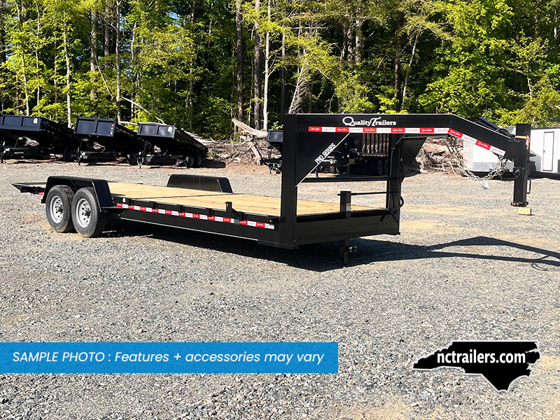 2025 Quality Of Ohio 7x24 Gooseneck Equipment Trailer 60/40 Tilt 14K GVWR