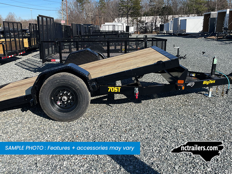 2025 Big Tex 70ST 7x13 Equipment Trailer Single-Axle Tilt 7K GVWR - O
