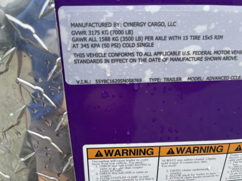 2025 Cynergy 8.5x16 Concession Pro Series A/C 50 Amp Electrical - - Image 3