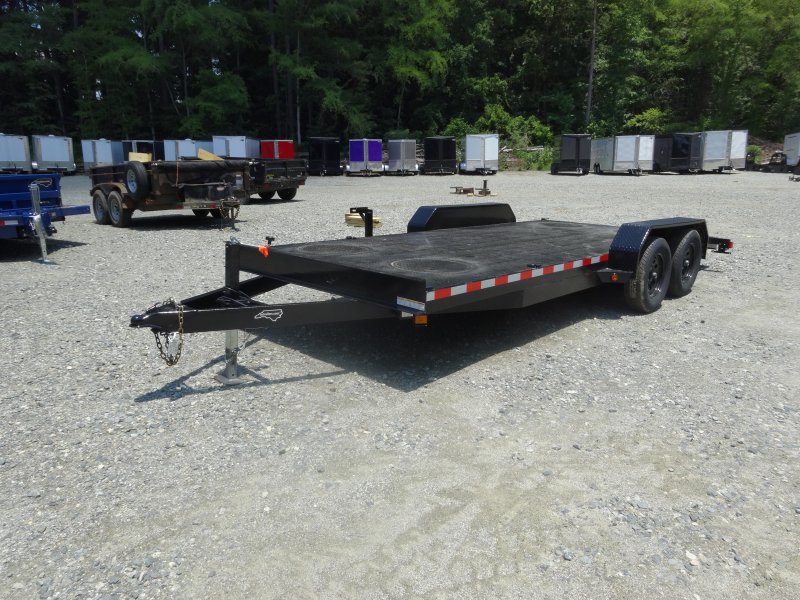2025 Nolan 7x18 Car Hauler Trailer Metal Deck 7K GVWR -