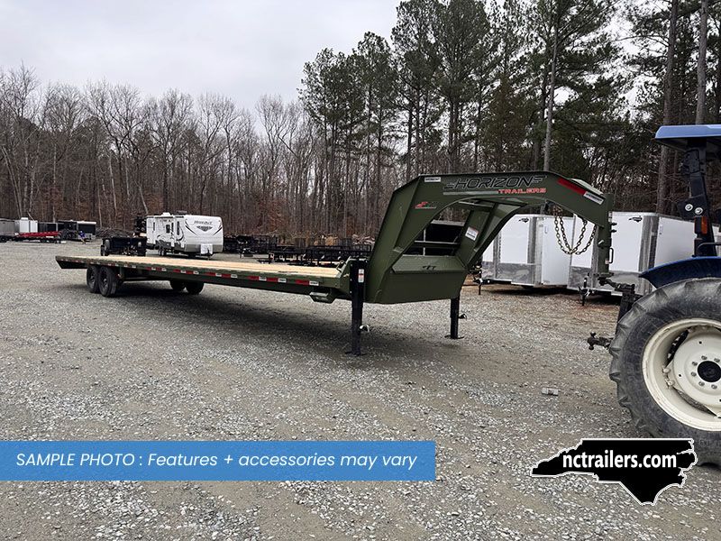 2025 Horizon FTZ 8.5x40 Gooseneck Deckover Equipment Trailer Ladder Ramps 16K GVWR - On Order