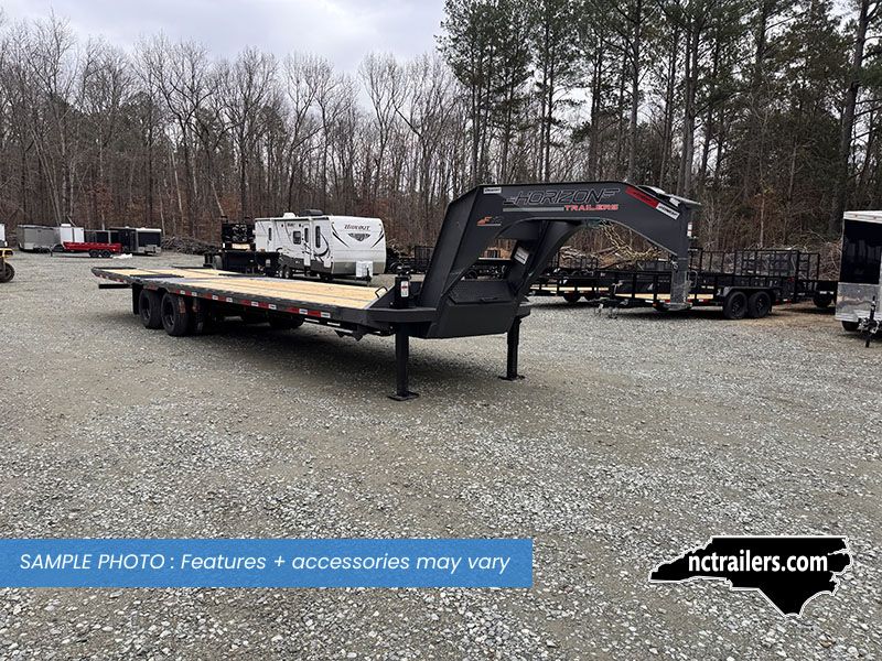 2025 Horizon FYZ 8.5x34 Gooseneck Deckover Equipment Trailer Hydraulic Dovetail 25K GVWR - On Order