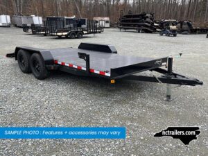 2025 Nolan 7x16 Car Hauler Trailer Metal Deck 7K GVWR