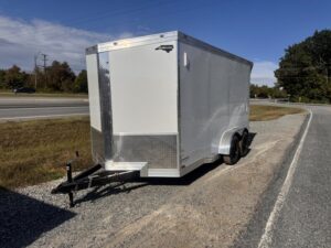 2025 Cynergy 7x14 Enclosed Trailer Pro Series Slant-V .080 Exterior 60" Extended Tongue Ramp 7K GVWR