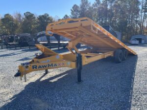 2026 RawMaxx DTX 8.5x24 Equipment Trailer Deck Over Full Tilt 16K GVWR