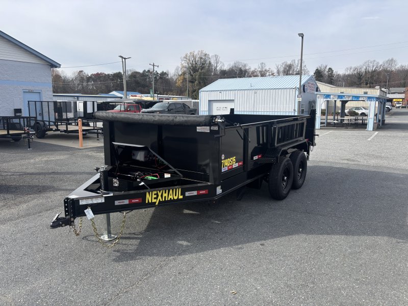 2026 Nexhaul NH714-14K 7x14 Dump Trailer 2' Sides 15K GVWR