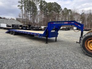 2025 RawMaxx HTX 8.5x40 Gooseneck Deckover Equipment Trailer 11' Hydraulic Tail 24K GVWR