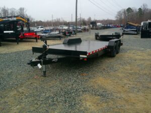 2025 Nolan 7x18 Car Hauler Trailer Metal Deck 7K GVWR