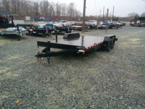 2025 Nolan 7x18 Car Hauler Trailer Metal Deck 7K GVWR