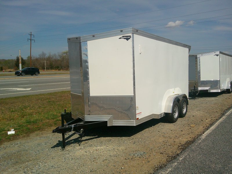 2026 Cynergy 7x14 Enclosed Trailer Pro Series Slant-V .080 Exterior 60" Extended Tongue Ramp 7K GVWR