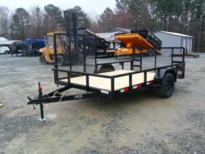 2026 Nolan 7x12 Utility Landscape Trailer Side Gate 3K GVWR