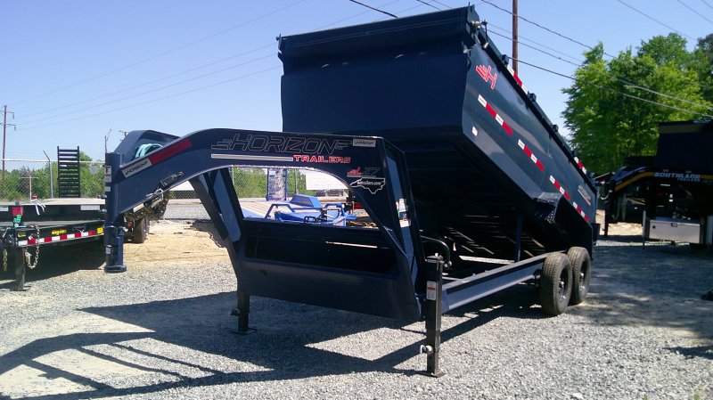2026 Horizon LZ7 7x14 Gooseneck Dump Trailer 42" sides 14K GVWR