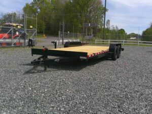 2026 Nolan 7x20 Car Hauler Trailer Wood Deck 7K GVWR