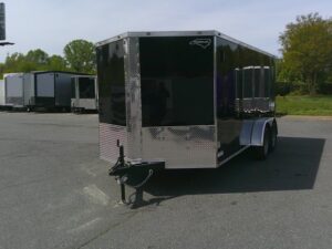 2026 Cynergy 7x16 Black Enclosed Trailer STD Ramp 7K GVWR