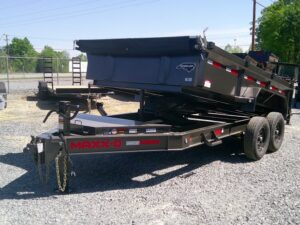 2026 Maxx-D DJB 7x14 Dump Trailer 2' Solid Sides 14K GVWR