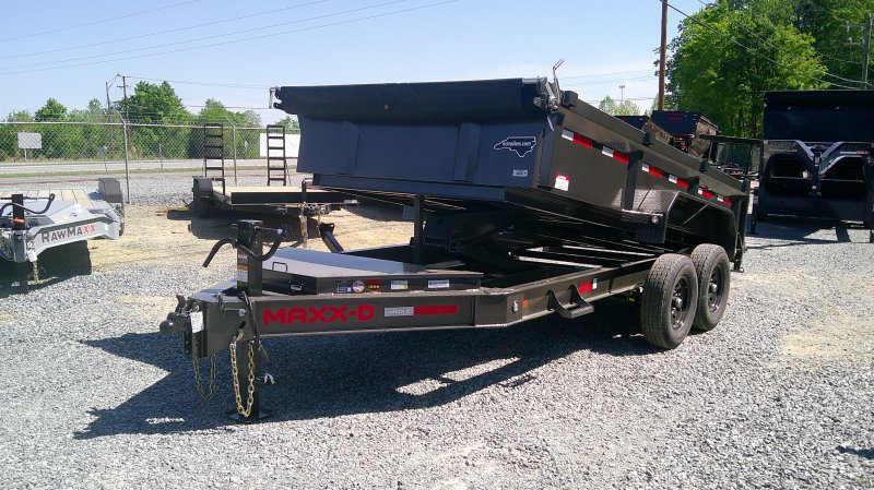 2026 Maxx-D DJB 7x14 Dump Trailer 2' Solid Sides 14K GVWR