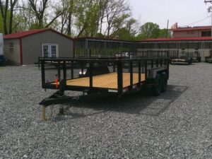2026 Nolan 7x16 Utility Landscape Trailer 24" Mesh Sides 7K GVWR