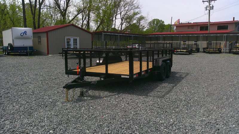 2026 Nolan 7x16 Utility Landscape Trailer 24" Mesh Sides 7K GVWR