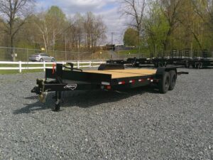 2026 Nolan 7x22 Equipment Trailer Half Tilt 17K GVWR