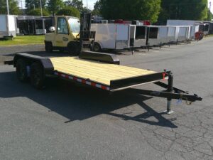 2026 Nolan 7x16 Car Hauler Trailer Wood Deck 7K GVWR
