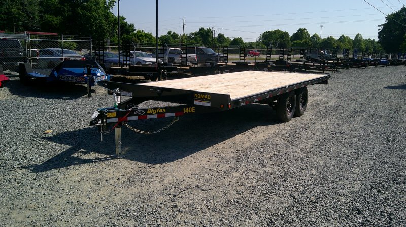 2026 Big Tex 14OE 8.5x20 Equipment Deckover Trailer Slide In Ramps 14K GVWR
