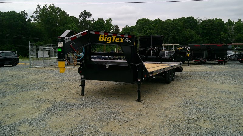 2027 Big Tex 14GN 8.5x25 Gooseneck Deckover Equipment Trailer Mega Ramps 16K GVWR