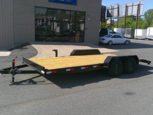 2026 Nolan 7x18 Car Hauler Trailer Wood Deck 7K GVWR