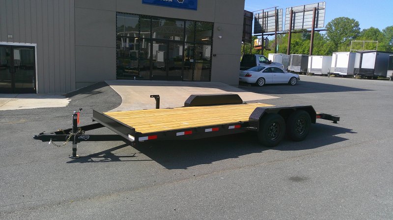 2026 Nolan 7x18 Car Hauler Trailer Wood Deck 7K GVWR