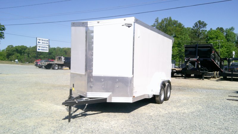 2026 Cynergy 7x14 Enclosed Trailer Pro Series Slant-V .080 Exterior 60" Extended Tongue Ramp 7K GVWR