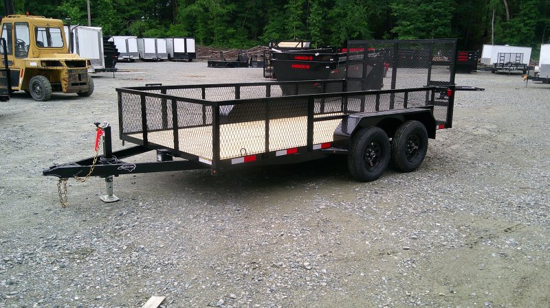 2026 Nolan 7x16 Utility Landscape Trailer 24" Mesh Sides 7K GVWR