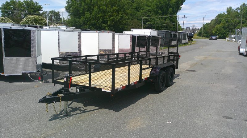 2026 Nolan 7x16 Utility Landscape Trailer 24" Mesh Sides 7K GVWR