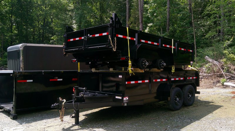 2026 Nolan 7x14 Dump Trailer Spreader Gate 14K GVWR