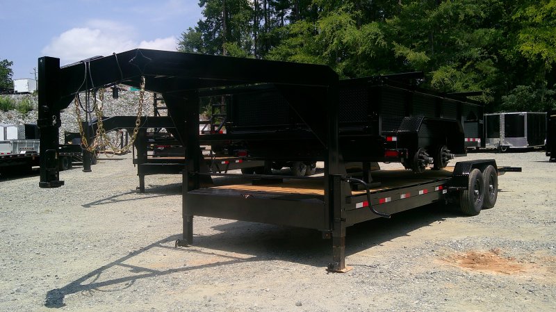 2026 Nolan 7x24 Gooseneck Equipment Trailer Partial Tilt 14K GVWR