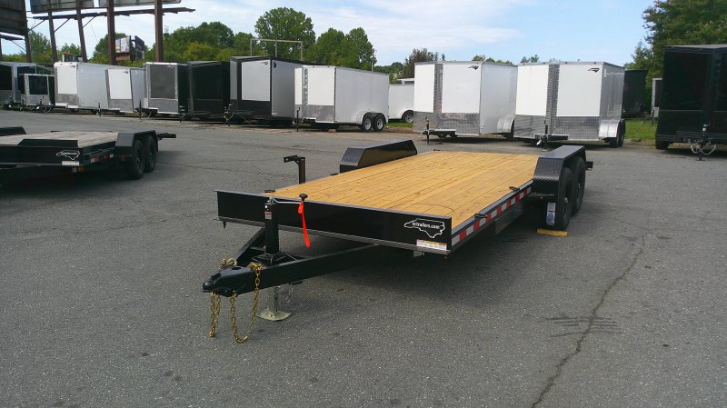 2026 Nolan 7x18 Car Hauler Trailer Wood Deck 10K GVWR