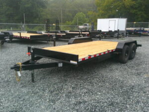 2026 Nolan 7x18 Car Hauler Trailer Wood Deck 10K GVWR