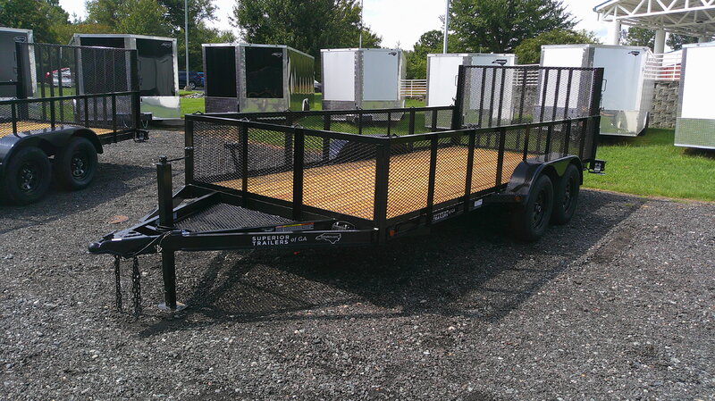 2026 Superior Trailers of GA 6.5x16 Utility Landscape Trailer 24" Mesh 7K GVWR