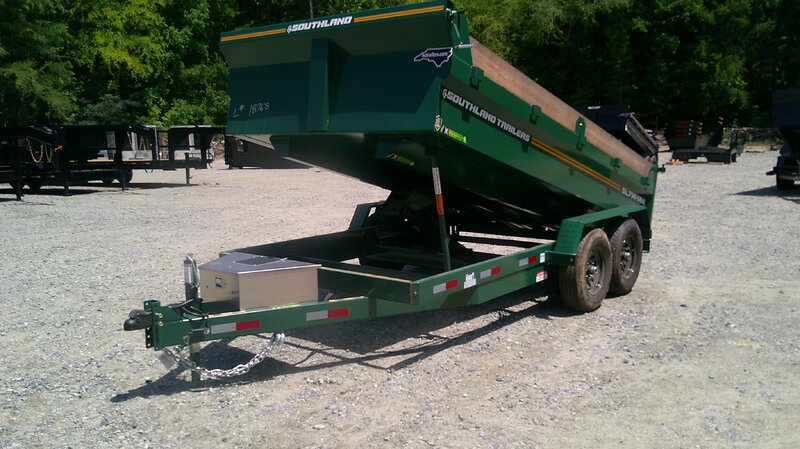2026 Southland SL714-14K 7x14 Dump Trailer 2' Sides 15K GVWR