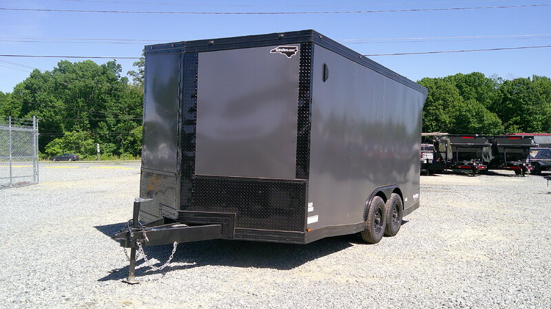 2026 Cynergy 8.5x16 Enclosed Pro Series Slant-V Blackout Ramp 10K