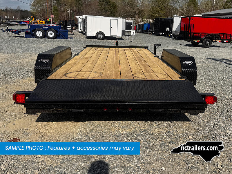2026 Nolan 7x18 Car Hauler Trailer Wood Deck 7K GVWR - On Order