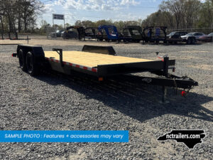 2026 Nolan 7x18 Car Hauler Trailer Wood Deck 7K GVWR - On Order