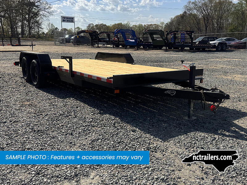 2026 Nolan 7x18 Car Hauler Trailer Wood Deck 7K GVWR - On Order