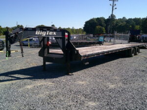 2019 Big Tex USED 22GN 8.5x40 Gooseneck Deckover Equipment Trailer Mega Ramps 24K GVWR