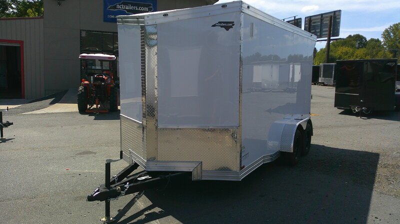 2026 Cynergy 7x14 Enclosed Trailer Pro Series Slant-V Ramp 7K GVWR