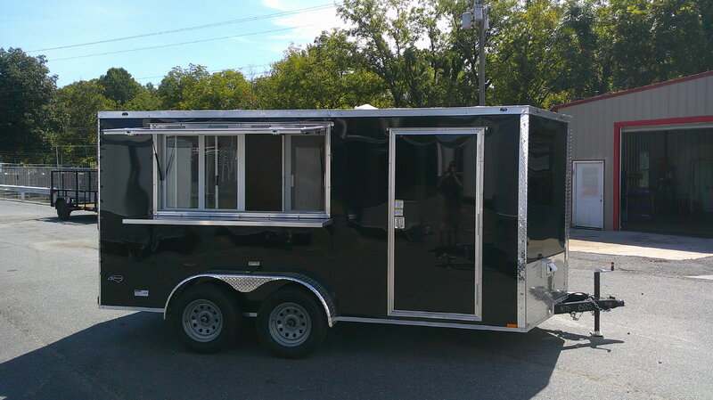 2026 Cynergy 7x14 Concession Trailer Pro Series 48" Man Door 50 Amp Electrical
