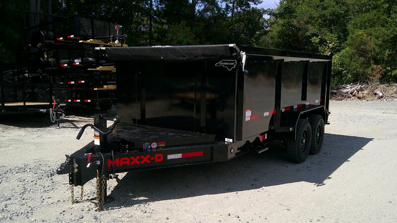 2026 Maxx-D DJX 7x14 Dump Trailer 4' Sides 14K GVWR