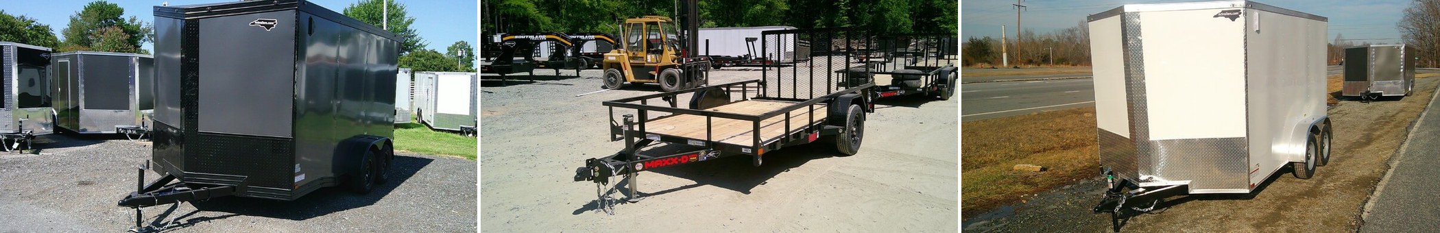 Enclosed and utility trailers for sale at NC Trailers in North Carolina