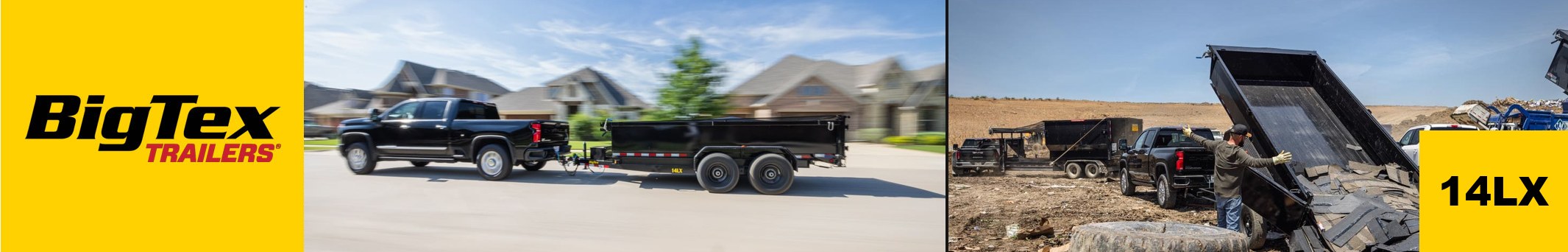 Big Tex 14LX tandem-axle dump trailer