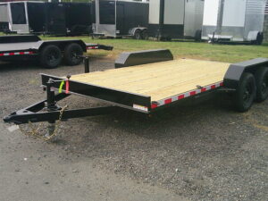 2027 Nolan 7x16 Car Hauler Trailer Wood Deck 7K GVWR